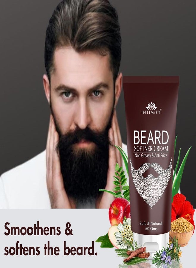 INTIMIFY كريم تنعيم اللحية للرجال من إنتيميفاي | يرطب وينعم اللحية | كريم تنعيم اللحية للرجال | كريم تنعيم اللحية | كريم تنعيم اللحية (٥٠ جم) - Image 2